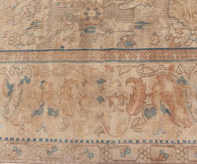 Vintage Indian Abstract Handmade Wool Rug