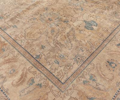 Vintage Indian Abstract Handmade Wool Rug