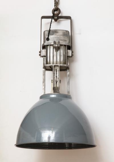 Vintage Industrial Enamel Shade Hanging Light