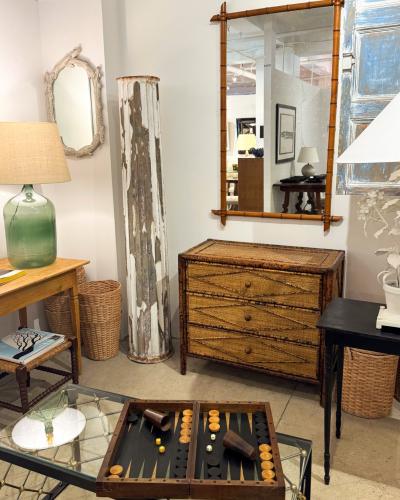 Vintage Iron Glass Coffee Table in the Manner of Jean Roy re