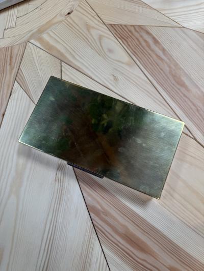 Vintage Italian 24 Karat Gold Plated Compartment Box