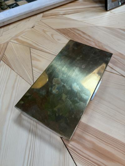 Vintage Italian 24 Karat Gold Plated Compartment Box