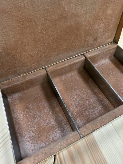 Vintage Italian 24 Karat Gold Plated Compartment Box