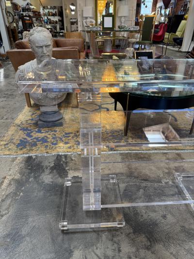 Vintage Italian Acrylic Console Table 1970s