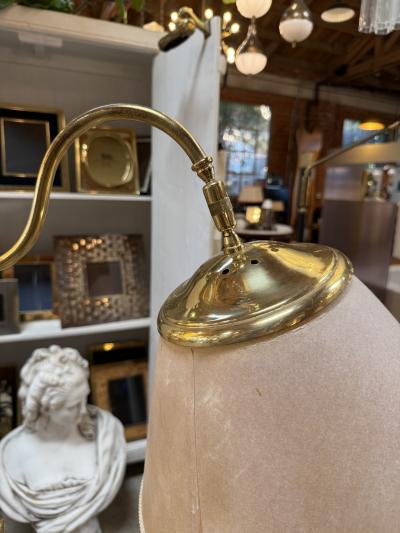 Vintage Italian Adjustable Brass Floor Lamp