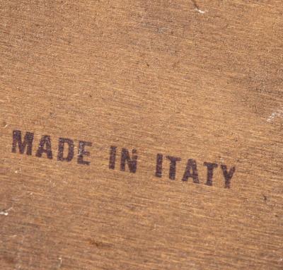 Vintage Italian Book Form Burl Nightstand Chest of Drawers