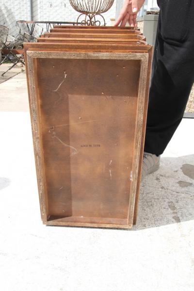 Vintage Italian Book Form Burl Nightstand Chest of Drawers