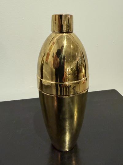 Vintage Italian Brass Cocktail Shaker 1950s
