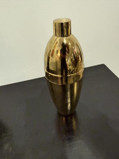 Vintage Italian Brass Cocktail Shaker 1950s