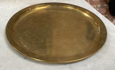 Vintage Italian Brass Plate 1980s