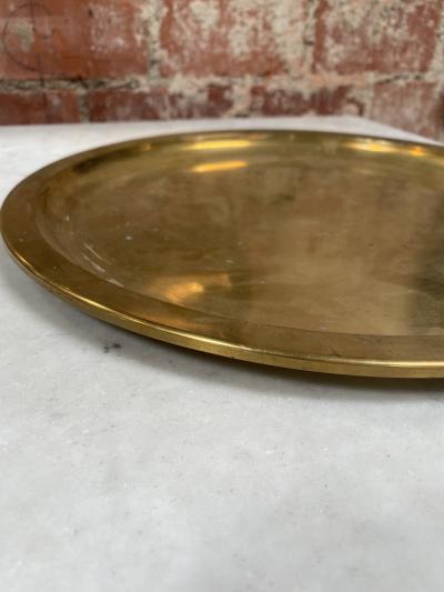 Vintage Italian Brass Plate 1980s