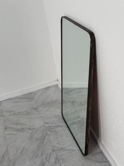 Vintage Italian Brass Wall Mirror 1960s