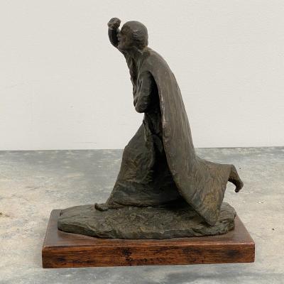 Vintage Italian Bronze Statue of A Man
