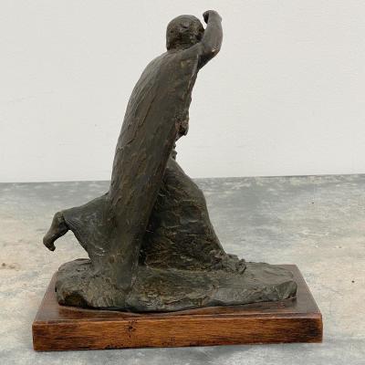 Vintage Italian Bronze Statue of A Man