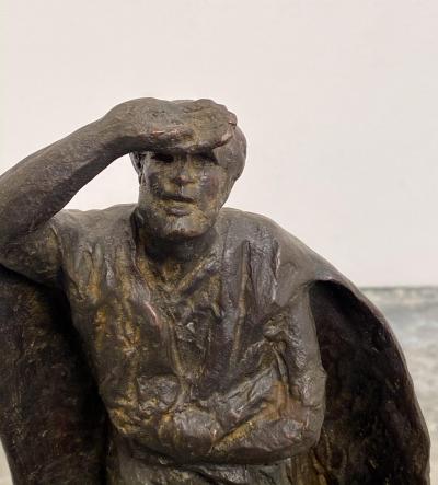 Vintage Italian Bronze Statue of A Man