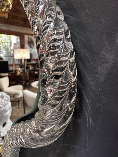Vintage Italian Curvilinear Murano Wall Mirror 1940s