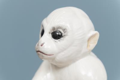 Vintage Italian Glazed Ceramic Monkeys