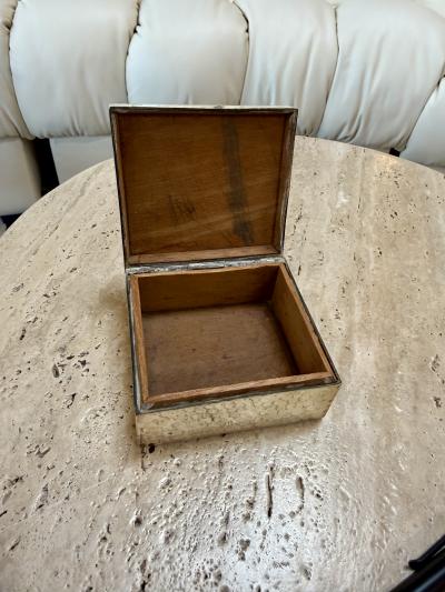Vintage Italian Hammered Brass Decorative Box