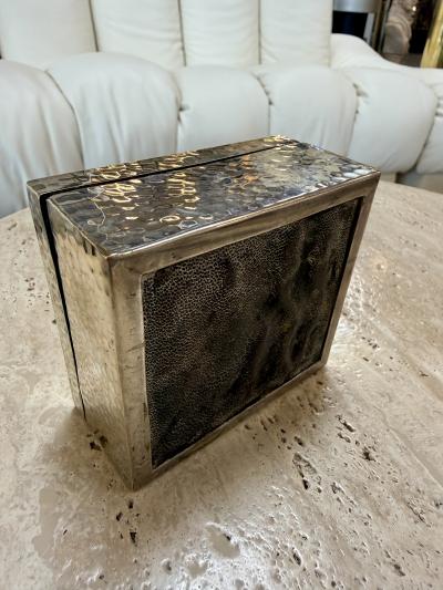 Vintage Italian Hammered Brass Decorative Box