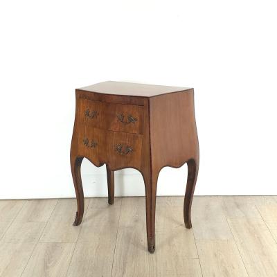 Vintage Italian Inlaid Small Commode or Bedside Chest circa 1980