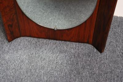 Vintage Italian Modern Rosewood Wall Mirror Designed by Donati for Stil Glass