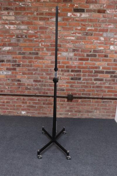 Vintage Italian Modernist Hexagonal Steel and Chrome Cheval Dressing Mirror