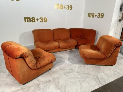 Vintage Italian Modular Sofa From Airborne 1960s Italy 5 pieces