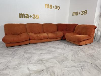 Vintage Italian Modular Sofa From Airborne 1960s Italy 5 pieces