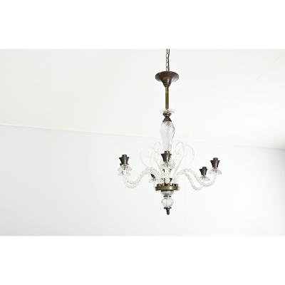 Vintage Italian Murano Glass Chandelier