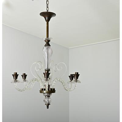 Vintage Italian Murano Glass Chandelier