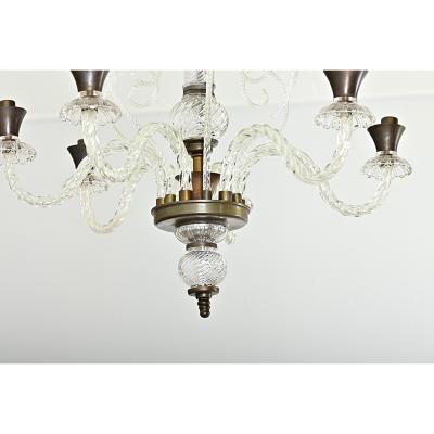 Vintage Italian Murano Glass Chandelier
