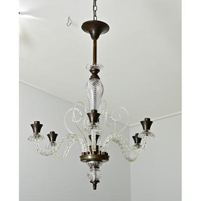 Vintage Italian Murano Glass Chandelier
