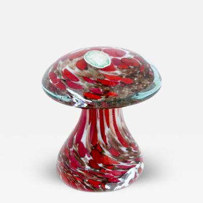 Vintage Italian Murano Glass Mushroom Figurine