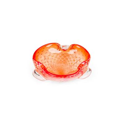 Vintage Italian Murano style Orange Glass Bowl
