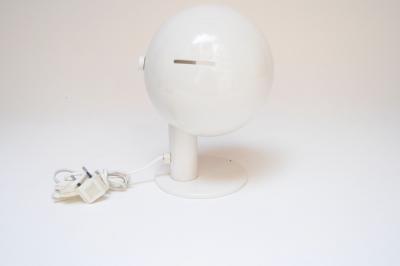 Vintage Italian Mushroom Table Lamp in Enameled Metal with Swiveling Shade