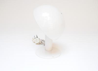 Vintage Italian Mushroom Table Lamp in Enameled Metal with Swiveling Shade