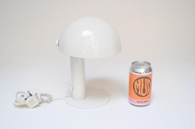Vintage Italian Mushroom Table Lamp in Enameled Metal with Swiveling Shade