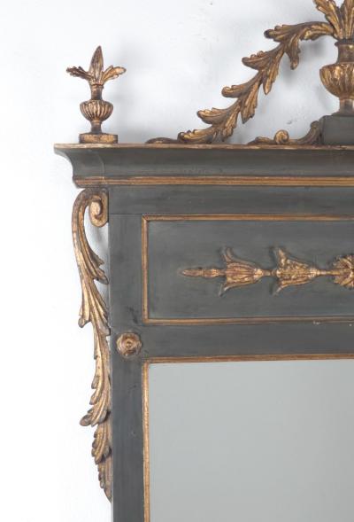 Vintage Italian Neoclassical Painted and Gilt Mirror circa 1920