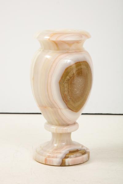 Vintage Italian Onyx Baluster Form Vase