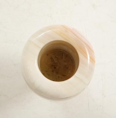 Vintage Italian Onyx Baluster Form Vase