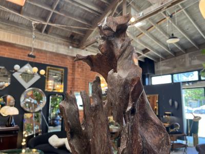 Vintage Italian Organic Wood Sculpture 1980s