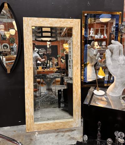 Vintage Italian Oversize Wall Mirror 1980s