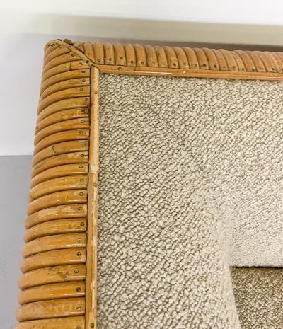 Vintage Italian Rattan Three Seater Sofa