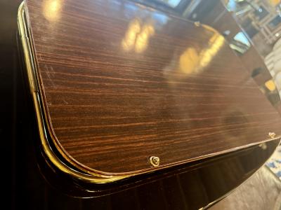 Vintage Italian Scenic Serving Tray with Brass Gallery Rail