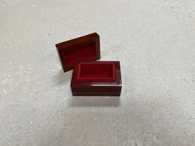 Vintage Italian Small Red Decorative Box 1980