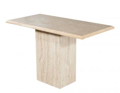 Vintage Italian Travertine Console Table 1970 s