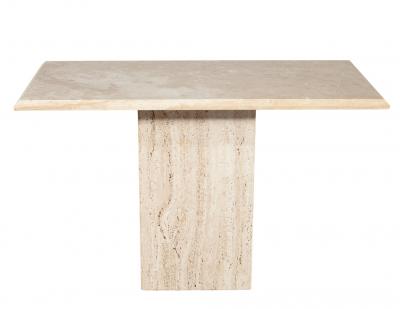 Vintage Italian Travertine Console Table 1970 s