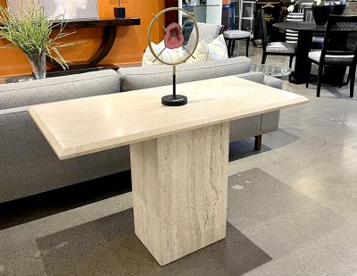 Vintage Italian Travertine Console Table 1970 s