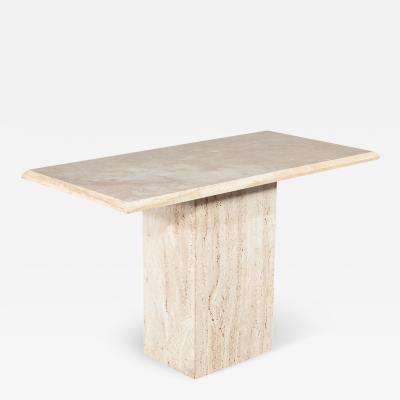 Vintage Italian Travertine Console Table 1970 s