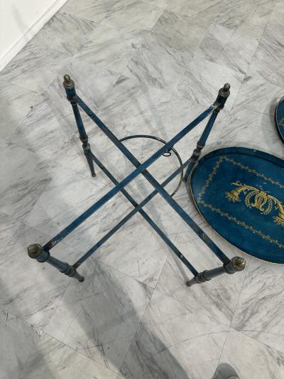Vintage Italian Trolley with two removable trays 50s